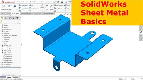 add sheet metal toolbar solidworks|sheet metal operations in SolidWorks.